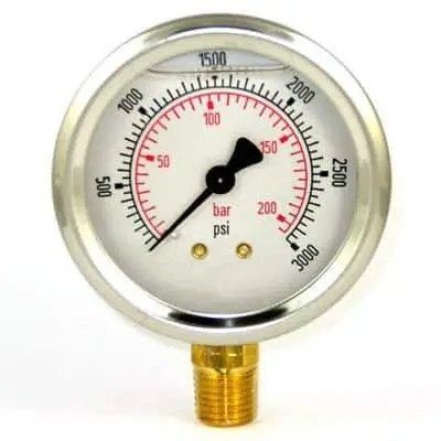 Pressure Test Gauge 3000 PSI