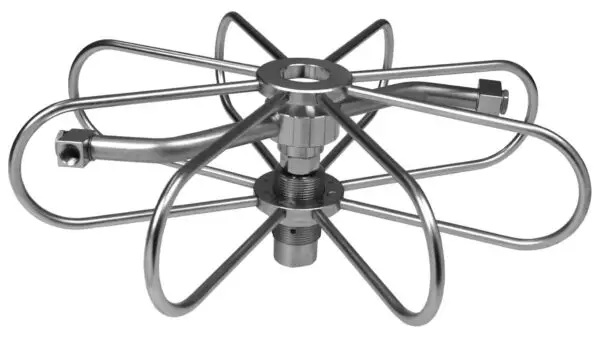 Mosmatic Duct Spinner - 20" Diameter 3-Nozzle 3/8" (Adjustable Arm)