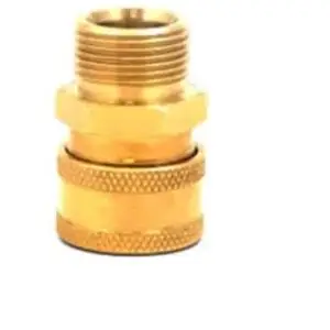 3/8" QC Brass Coupler x M22 M 15mm Socket