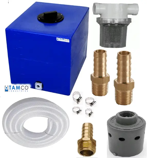 Tamco 60 Gallon Plumbed Tank /SoftWash Tank Kit