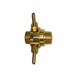 High Draw Dual Port Chemical Injector 2.1 MM 3.0 to 5.0 GPM, 4500 PSI, 190 deg. F, 3/8 MPT x 3...