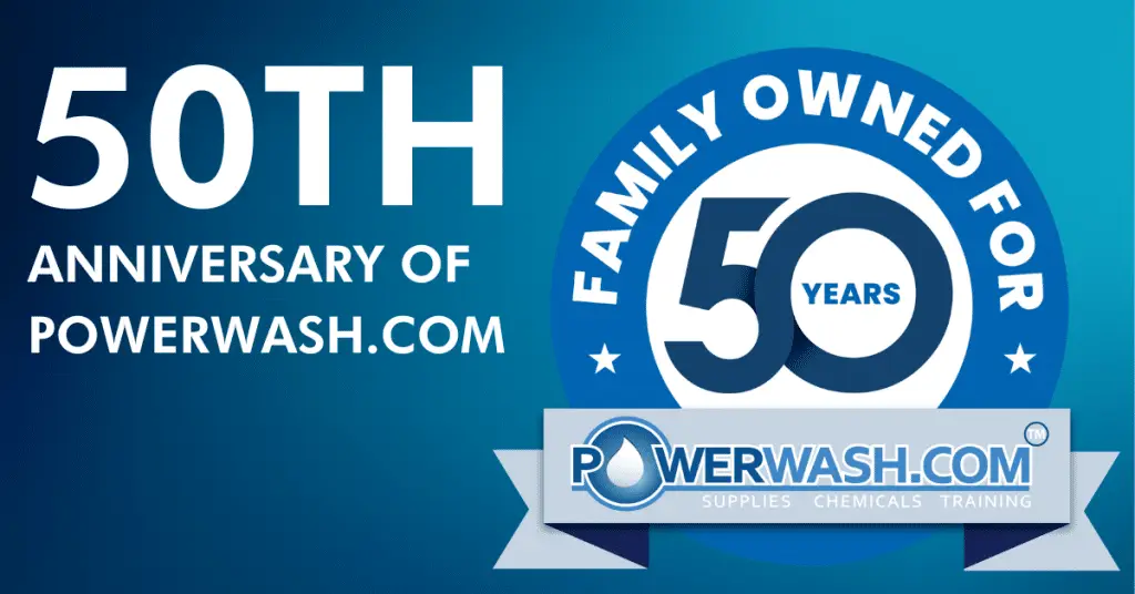 POWERWASH.COM 50th anniversary