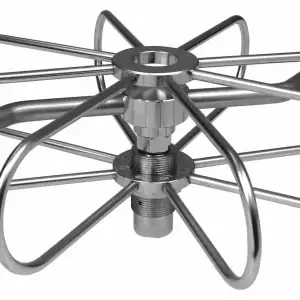 Mosmatic Duct Spinner - 24" Diameter 3-Nozzle 3/8" (Fixed Arm)