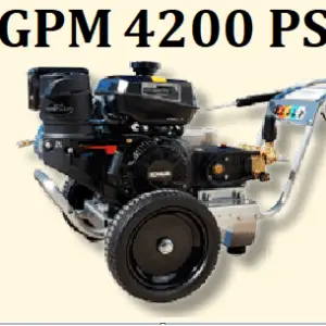 4 GPM 4200 PSI Belt Drive Cold Water Pressure Washer - Powerful Cleaning for Your Home!