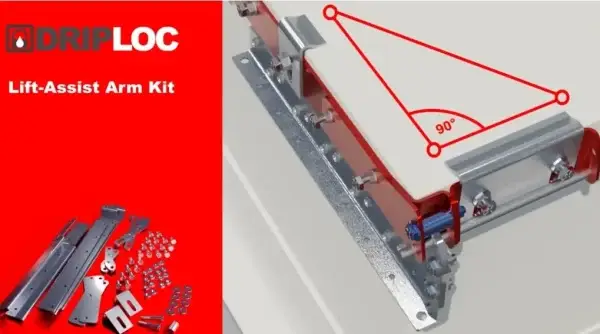 JJ1406 DRIPLOC TYPE#2-S LIFT ASSIST KIT (TYPE#2-S HINGE KIT SOLD SEPARATELY)