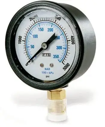 Corosion-Resistant ABS Pressure Test Gauge 3000 PSI