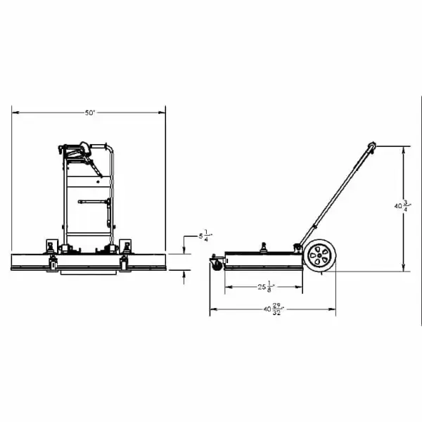 Steel Eagle Ase0024-5 48" Surface Cleaner