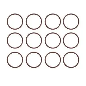 3/8 Inch O Rings for Quick Couplers Orange Silicone for High Temperatures (Set of 10)