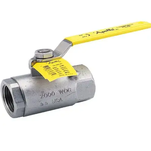 90-Degree Steel Ball Valve 2000 PSI